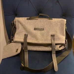 Grey wool crossbody bag Sherpani